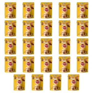Mokra Karma dla Psa Junior z Kurczakiem i Ryżem w Galaretce Saszetka 100 g X24