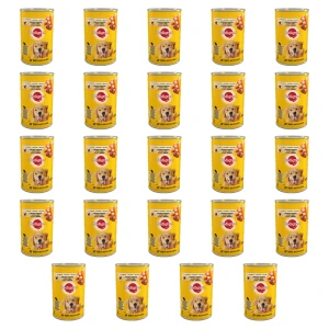 Mokra Karma dla Psa w Puszce z Kurczakiem i Marchewką Adult Pedigree 400 g X24