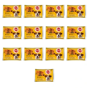 Pedigree Adult wołowina , jagnięcina/indyk, marchewka 4x100g X13