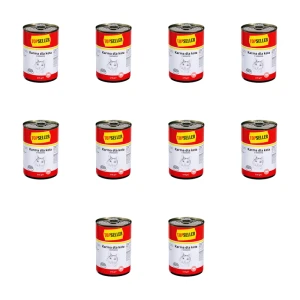 TOPSELLER karma dla kota z wołowiną 415 g X10