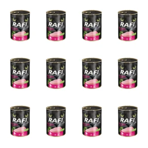 RAFI Cat z indykiem - karma dla kota 400g X12