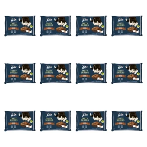 FELIX TASTY SHREDS Mix karmy dla kota Kaczka Indyk (4x80g) X12