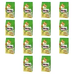Kitekat Sucha karma z kurczakiem i warzywami 300g X14