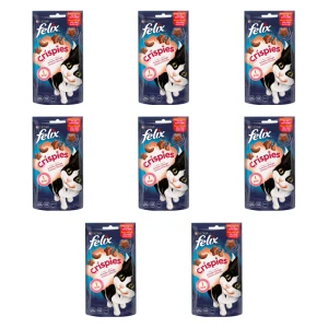 Felix® Crispies Przekąski o smaku Łososia i Pstrąga 45g X8