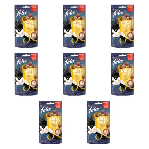 FELIX Party Mix Original o smaku Kurczaka, Wątróbki i Indyka 60g X8