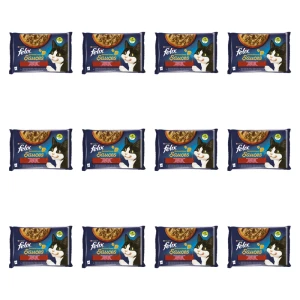 FELIX SENSATIONS MP Indyk i Jagnięcina w sosie 4x85g = 340g X12