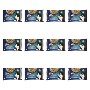 FELIX SENSATIONS MP Ryba w sosie 4x85g = 340g X12