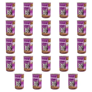 Mokra Karma dla Kota - Whiskas Adult Puszka z Kaczką w Galaretce 400 g X24