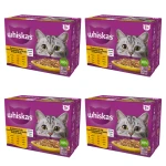 Whiskas Drobiowa uczta 1+ Galaretka z kurczakiem, z kaczką, z drobiem i z indykiem 1,02 kg (12x85 g) X4