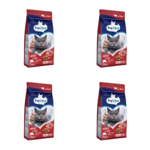 PreVital sucha karma dla kota wołowina 1,4kg X4