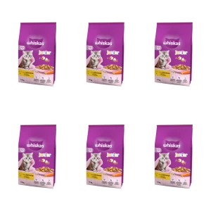 Whiskas Junior 2-12 miesięcy Sucha karma z kurczakiem 1,4 kg X6