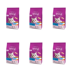 Whiskas 1+ Sucha karma z tuńczykiem 1,4 kg X6