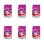 Whiskas 1+ Sucha karma z wołowiną 1,4 kg X6