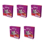 Whiskas 1+ Sucha karma z wołowiną 800 g X5