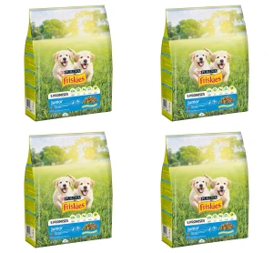 Friskies® Junior z Kurczakiem i Warzywami z Mlekiem 3kg X4