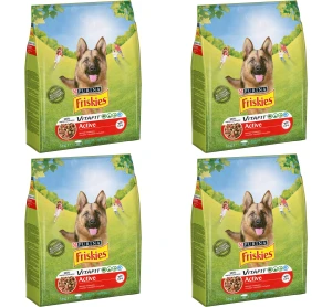 KARMA DLA PSÓW FRISKIES ACTIVE z wołowiną 3KG X4