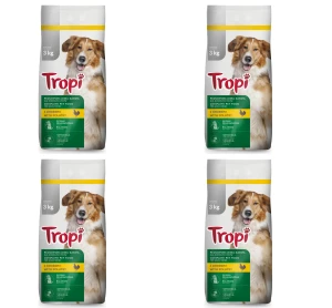 Tropi karma dla psów 3kg z drobiem X4