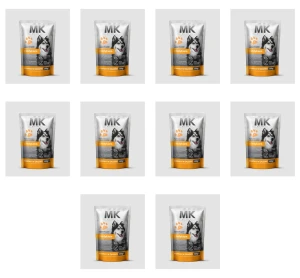 MK ANIMALS Saszetka dla psów z indykiem 500 g X10