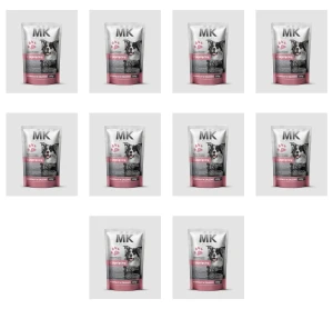 MK ANIMALS Saszetka dla psów z jagnięciną 500 g X10