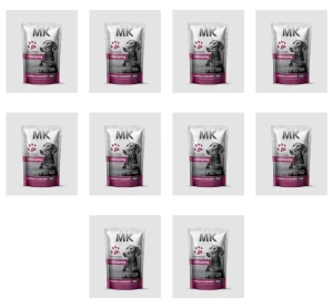 MK ANIMALS Saszetka dla psów z dziczyzną 500 g X10