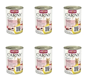 Animonda Carny Adult Indyk, kurczak + krewetki 400g X6