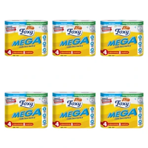 Papier toaletowy Foxy Mega 4 rolki, 3 warstwy X6