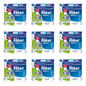 Papier toaletowy Velvet EcoRoll Delikatnie Biały a'4 X9
