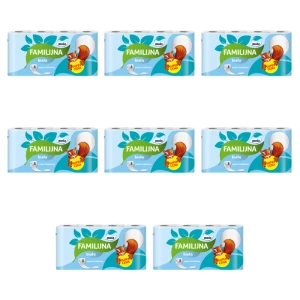 Mola Familijna biała Papier toaletowy 8 rolek X8