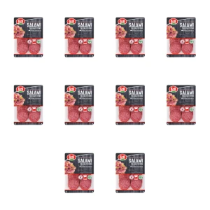 Salami dojrzewające delikatesowe plastry 100 g Bell X10