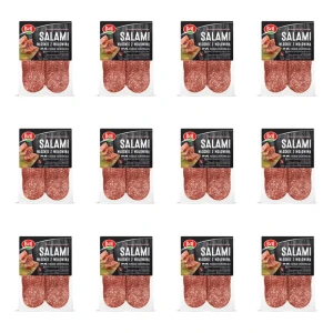 Salami włoskie z wołowiną plastry 80 g Bell X12