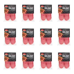 Salami z oliwkami plastry 80 g Bell X12