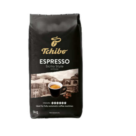 Kawa ziarnista Espresso Sicilia Style Intense Roast Tchibo 1 kg Kawa ziarnista Espresso Sicilia Style Intense Roast Tchibo 1kg