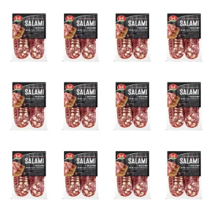 Salami z orzechami plastry 70g Bell X12