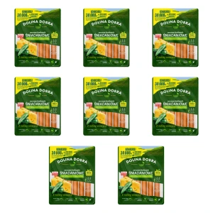 Serowe kiełbaski śniadaniowe ser cheddar + jalapenio 200 g Dolina Dobra X8