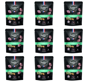 Mini snack z serem Roquefort i orzechem włoskim 75g Auvernou X9