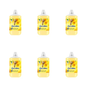 Coccolino Happy Yellow Płyn do płukania tkanin o zapachu żółtych letnich kwiatów 1700 ml X6