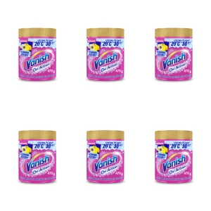 Vanish Oxi Action Pink odplamiacz do tkanin w proszku 470g X6