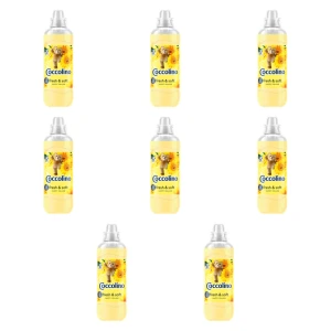Coccolino Happy Yellow Płyn do płukania tkanin o zapachu żółtych letnich kwiatów 975 ml X8