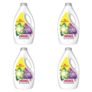 Ariel Płyn do prania + Touch Of Lenor Amethyst Flower 50 prań 2,25 l X4