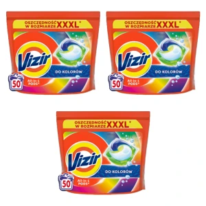 Vizir Kapsułki do prania All in1 PODS Color 50 szt. (50 x 18.2 g) X3