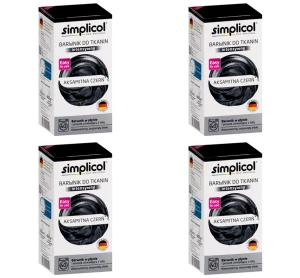 Simplicol Barwnik Intensywny Aksamitna Czerń 560g X4