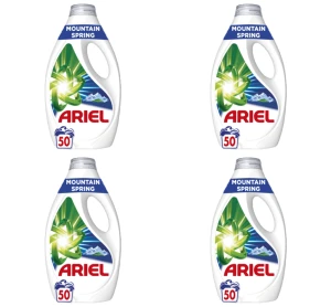 Ariel Płyn do prania + Touch Of Lenor Mountain Spring 50 prań 2,25 l X4