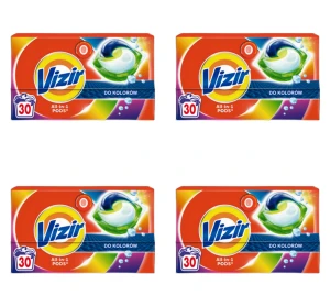 Vizir Kapsułki do prania All in1 PODS Color 30 szt. (30 x 18,2 g) X4