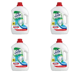 SOFIN Żel do prania tkanin jasnych i białych 2,52l X4
