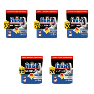 FINISH Tabletki do zmywarki Ultimate All-in-1 70 lemon X5