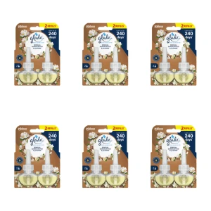 2 zapasy do elektrycznego odświeżacza Glade Sensual Sandalwood & Jasmine 2x20ml X6