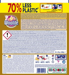 Żelowe kapsułki do prania z keratyną Pro-Care Woolite 33 szt.