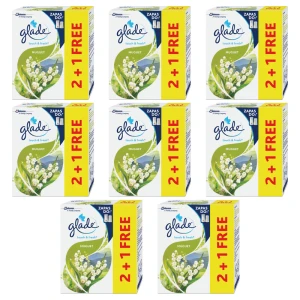 Odświeżacz powietrza Glade TOUCH&FRESH fresh muget zapas 2+1 3x10ml X8