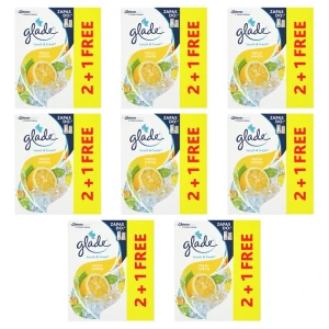 Odświeżacz powietrza Glade TOUCH&FRESH fresh lemon zapas 2+1 3x10ml X8