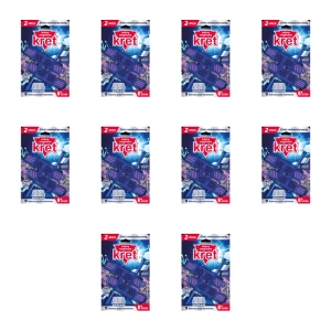 KRET Kostka WC Color power Lavender Garden 2x40g X10